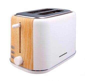 PRAJITOR DE PAINE HEINNER HTP-WH800BB, Putere 800W, Capacitate 2 felii, Dezghetare, 7 niveluri de rumenire, Alb