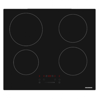 PLITA INCORPORABILA HEINNER HBHI-M4ZBSTC, Inductie, 4 zone de gatit, Latime 60cm, Boost, Control touch, Timer, Negru