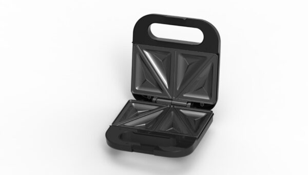 SANDWICH MAKER HEINNER SM-K750FSBK, Putere 750W, Capacitate: 2 sandwich-uri, Placi antiadezive fixe tip sandwich, Negru - imagine 2