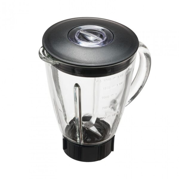 BLENDER DE MASA HEINNER HBL-550S, Putere 550W, Capacitate bol 1.5L, 2 viteze + functie Pulse, Negru/Argintiu - imagine 3