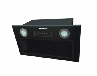 HOTA INCORPORABILA HEINNER HBIH-MD600BK, Capacitate absorbtie 610m3/h, 3 trepte de viteza, 1 motor, Lumina LED, 1 filtru aluminiu, Negru