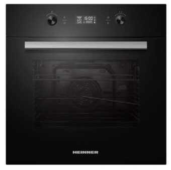 CUPTOR INCORPORABIL HEINNER HBO-M709GCDRC-GBK, Clasa A, Electric, Capacitate 70L, Autocuratare catalitica, Timer digital, Display Touch + butoane, Grill, Iluminare, Sticla neagra
