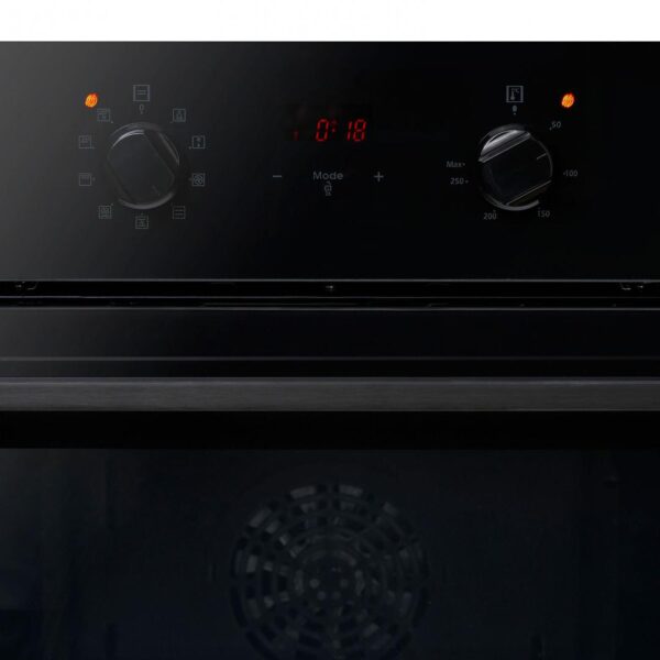 CUPTOR INCORPORABIL HEINNER HBO-V659GCDRC-GBK, Clasa A, 69L, 9 functii, Multifunctional, Grill, Ventilatie, Timer, Display touch, Perete catalitic, Sticla neagra - imagine 4