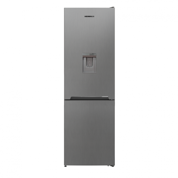 COMBINA FRIGORIFICA HEINNER HCNF-V291XWDE++, Clasa E, 294L, No Frost, Display interior, Dozator apa, Freezer Shield, Iluminare LED, Control electronic, H 186 cm, Aspect inox