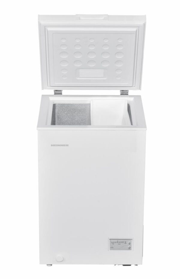 LADA FRIGORIFICA HEINNER HCF-HM100CE++, Clasa E, 98L, Convertibila Frigider/Congelator, Control electronic, Alb - imagine 2