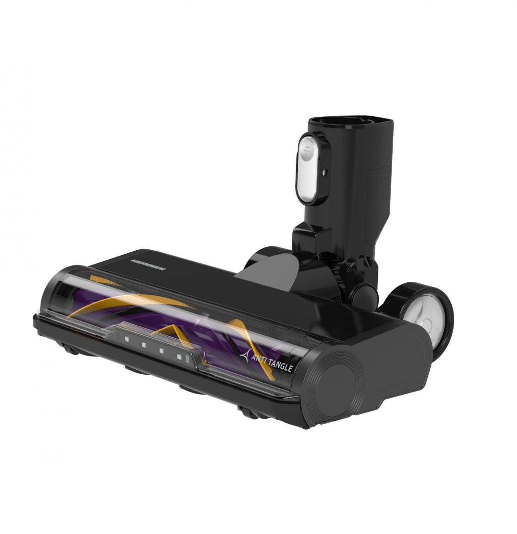 ASPIRATOR VERTICAL HEINNER ULTRABRUSH 350 HSVC-MBDB350ATPP, Putere 350W, 3 viteze, Sistem filtrare multiciclonic, Motor BLDC, Perie anti-tangle, Display LED, Filtru HEPA, Negru/Mov - imagine 5