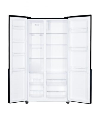 SIDE BY SIDE HEINNER HSBS-H442NFBKE++, Clasa E, 436L, No Frost, Display, Functie Smart, H 176.5cm, Negru