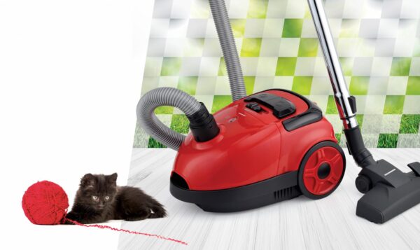 ASPIRATOR CU SAC HEINNER HVC-VB750RD, Putere 750W, Sac textil 1.6L, Control variabil al puterii, Rosu - imagine 4