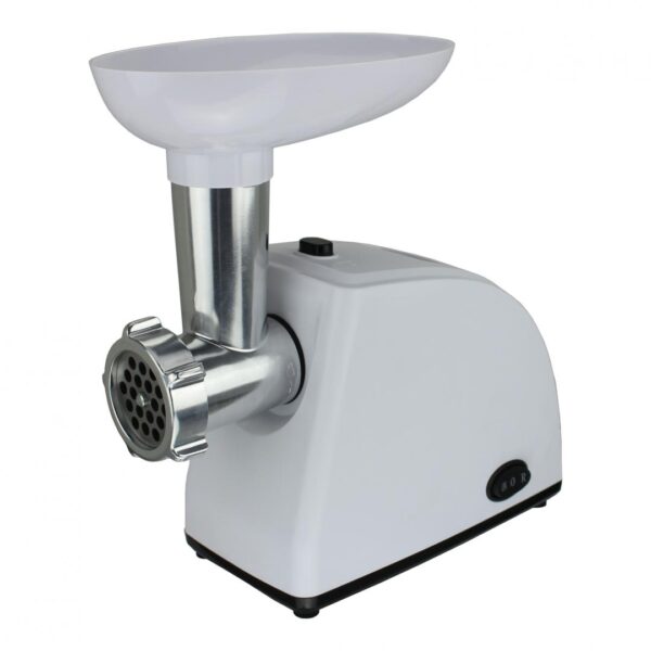 MASINA DE TOCAT HEINNER MG-W1200R, Putere 1360W, 1.5kg/min, Accesoriu rosii, Accesoriu carnati, Cutit inox, 3 site taiere, Alb - imagine 2