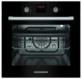 CUPTOR INCORPORABIL HEINNER HBO-S569LDTGC-GBK, Clasa A, Capacitate 56L, Multifunctional, 9 Functii, Grill, Display Touch, Sticla Neagra