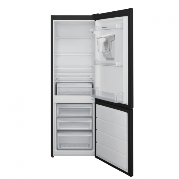 COMBINA FRIGORIFICA HEINNER HC-V2701BKWDE++, Clasa E, 268L, Less frost, Control mecanic, Dozator de apa, H 170cm, Negru - imagine 2