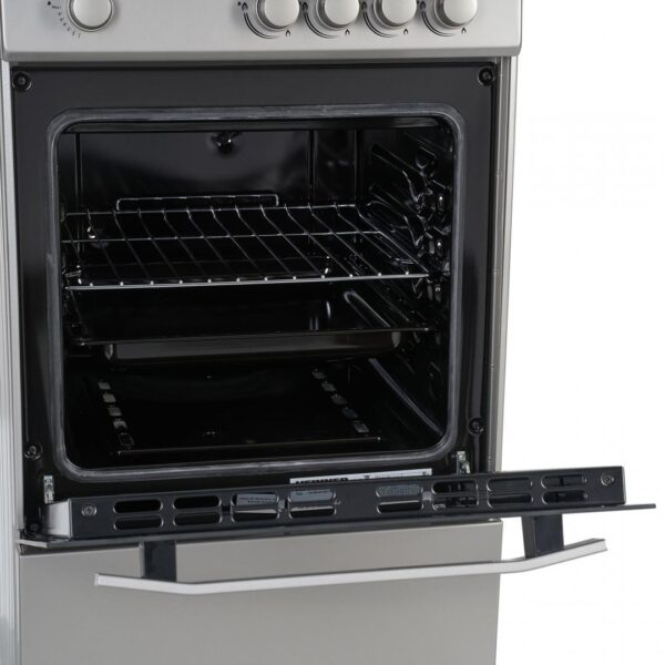 ARAGAZ GAZ HEINNER HFSC-V50SL, 4 arzatoare, Gaz, Latime 50cm, Dispozitiv de siguranta plita/cuptor, Silver - imagine 4