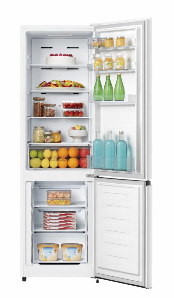 COMBINA FRIGORIFICA HEINNER HCNF-HS255E++, Clasa E, 255L, No Frost, Control electronic, H 179.7cm, Alb - imagine 3