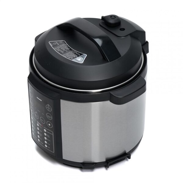 MULTICOOKER CU PRESIUNE HEINNER HPCK-6IX, Capcitate 3.8L, 15 programe, Vas antiadeziv detasabil, Presiune reglabila, Timer, Display LED, Inox - imagine 2
