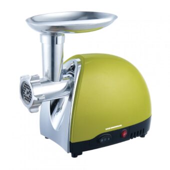 MASINA DE TOCAT HEINNER MG1500TA-GR, Putere 1600W, Accesoriu pentru rosii si carnati, Cutit inox, Verde sidefat