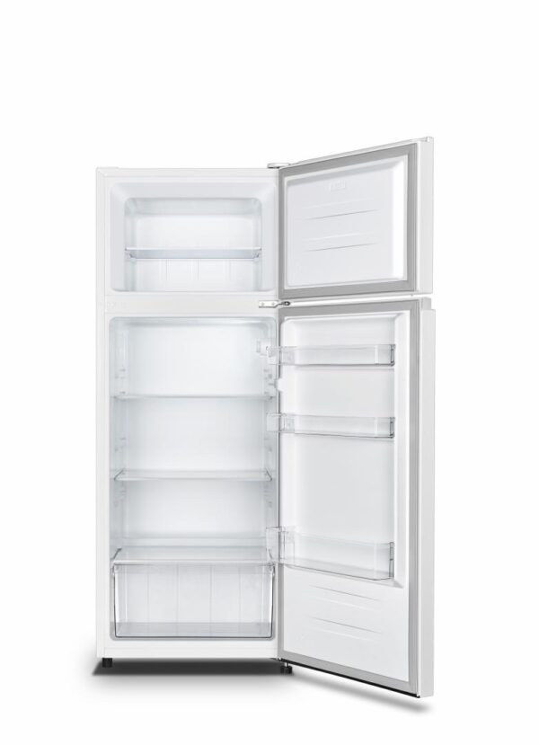 FRIGIDER CU DOUA USI HEINNER HF-HS205E++, Clasa E, 206L, Lumina LED, 3 rafturi de sticla, H 143.4cm, Alb - imagine 2