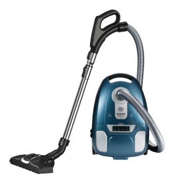 ASPIRATOR CU SAC HEINNER HVC-MLED700BL, Putere 700W, Putere aspirare 180W, Display LED, Telecomanda pe maner, Sac textil: 3.5L, Tub telescopic metalic, Albastru