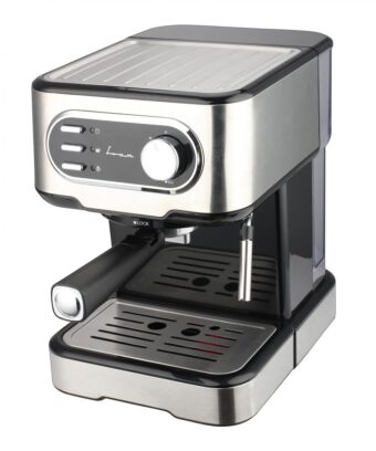 ESPRESSOR FRAM FEM-850BKSS, Putere 850W, 15 bar, Rezervor apa 1.5L, Argintiu