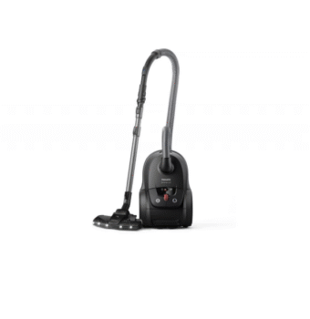 ASPIRATOR CU SAC PHILIPS XD8122/10, Putere 900W, Capacitate 4L, Filtru HEPA, Cap de aspirare TriActive+LED, Negru