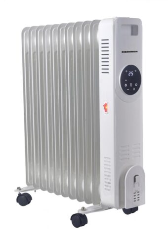CALORIFER CU ULEI HEINNER HOH-YD11WH, 2500W, 11 elementi, 3 setari de temperatura, Termostat ajustabil, Protectie supraincalzire, Alb
