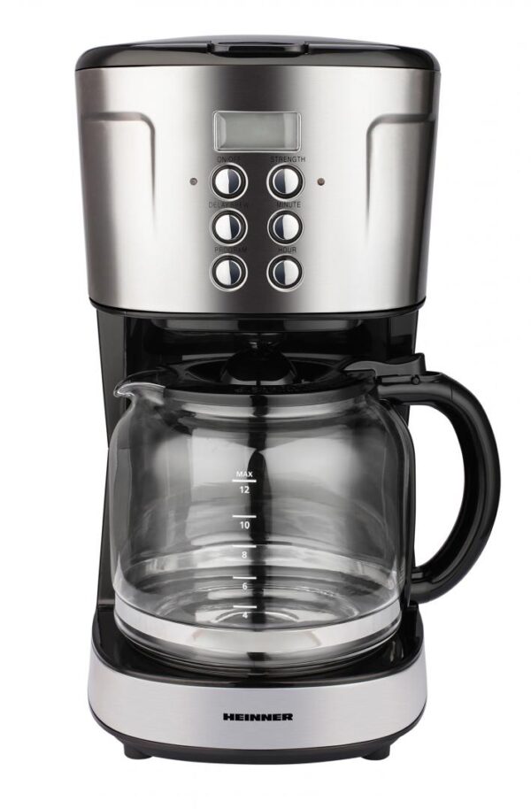 CAFETIERA DIGITALA HEINNER HCM-D915BKS, Putere 900W, Capacitate 1.5L, Timer, Negru/Inox - imagine 2
