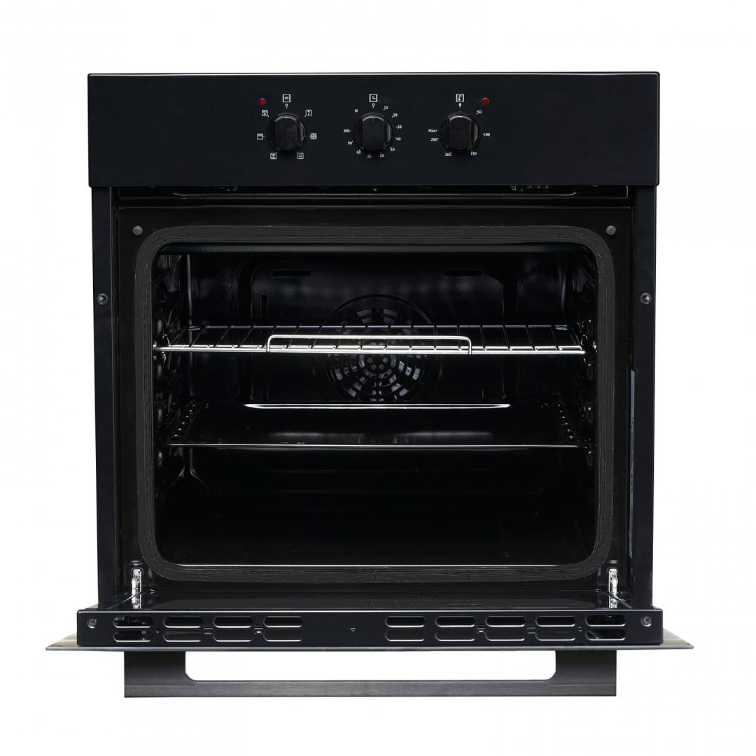 CUPTOR INCORPORABIL HEINNER HBO-V656GC-BK, Clasa A, 65L, 6 functii, Multifunctional, Grill, Ventilatie, Timer, Negru - imagine 4