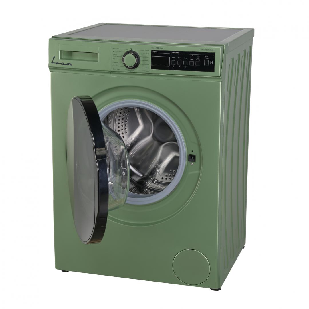 MASINA DE SPALAT RUFE FRAM FWM-V714T2GRD+++, Clasa D, 7Kg, 1400RPM, Display digital, Allergy safe, Start intarziat, Anti-sifonare, Eco-Logic, Verde pastelat 3 MASINA DE SPALAT RUFE FRAM FWM-V714T2GRD+++, Clasa D, 7Kg, 1400RPM, Display digital, Allergy safe, Start intarziat, Anti-sifonare, Eco-Logic, Verde pastelat - imagine 3