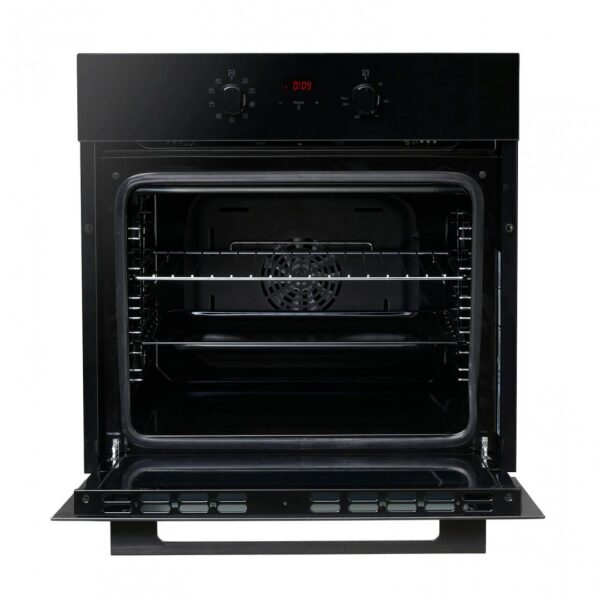 CUPTOR INCORPORABIL HEINNER HBO-V659GCDRC-GBK, Clasa A, 69L, 9 functii, Multifunctional, Grill, Ventilatie, Timer, Display touch, Perete catalitic, Sticla neagra - imagine 2