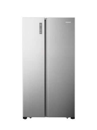 SIDE BY SIDE HEINNER HSBS-HS519NFXE++, Clasa E, 519L, Full No Frost, Display touch, H 178.6cm, Aspect Inox