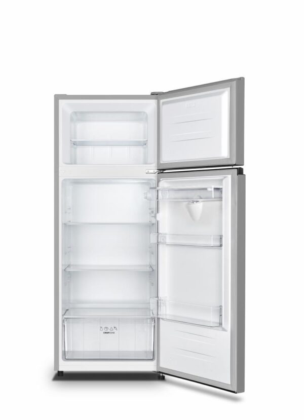 FRIGIDER CU DOUA USI HEINNER HF-HS205SWDE++, Clasa E, 206L, Dozator de apa, Iluminare LED, H 143.4cm, Argintiu - imagine 2