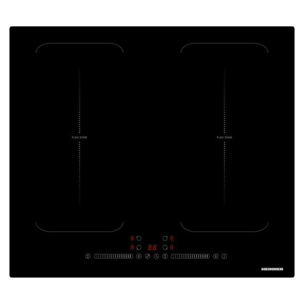 PLITA INCORPORABILA HEINNER HBHI-M4ZB2FXTC, Inductie, 4 zone de gatit, Latime 60cm, Bridge, Boost, Control Touch, Timer, Sticla negra