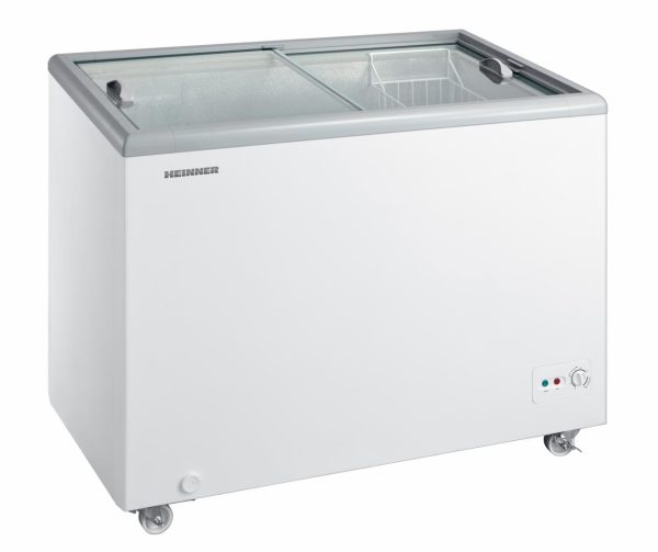 LADA FRIGORIFICA CU CAPAC GLISANT HEINNER HSF-M255WHC, Clasa C, 255L, Capac din sticla, Convertibila (frigider/congelator), 1 cos, Alb - imagine 2