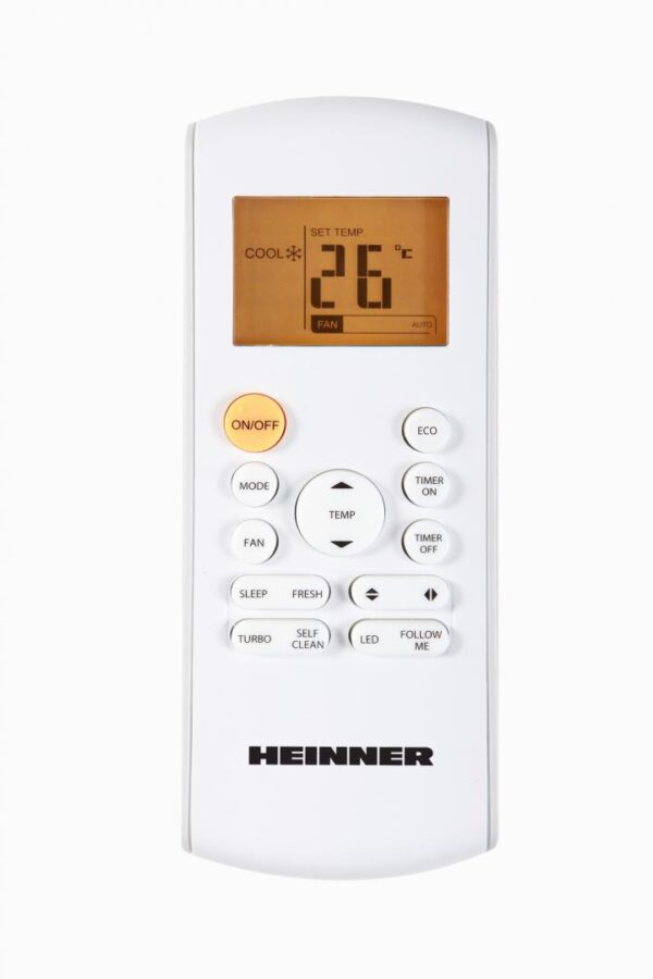 AER CONDITIONAT HEINNER HAC-CO12WFN-RD, Clasa A++, 12000 BTU, WiFi, Functie incalzire, Functie ECO, Follow me, Freon R32, Rosu - imagine 2