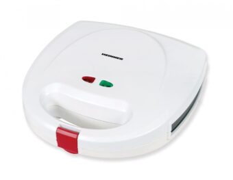 SANDWICH MAKER HEINNER SM-2K750WH, Putere 750W, Plite detasabile, Invelis antiaderent, Alb