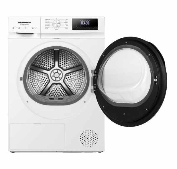USCATOR DE RUFE CU POMPA DE CALDURA HEINNER HHPD-HMY70FD++, Clasa D, 7Kg, 15 programe, Display digital, Alb - imagine 5