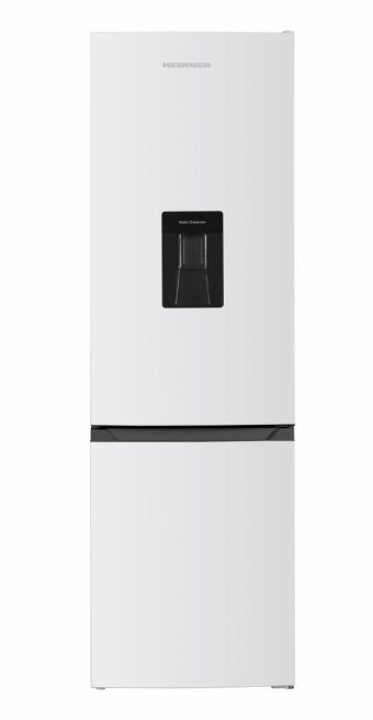 COMBINA FRIGORIFICA HEINNER HC-HM260INVWDD, Clasa D, 260L, Dozator apa, Control electronic cu termostat ajustabil, Lumina LED, Usa reversibila, Alb