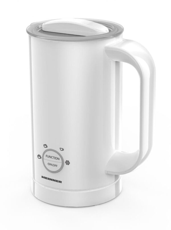 APARAT DE SPUMAT LAPTE HEINNER HMFR-450WH, Putere 450W, 4 functii, LED, Inel spumare magnetic, Alb - imagine 2