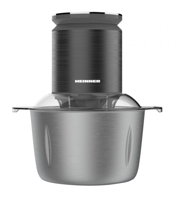 TOCATOR DE LEGUME HEINNER HMC-KD800SS, Putere 800W, Control digital, Bol inox 3L, Angrenaj metalic, Gri antracit - imagine 3