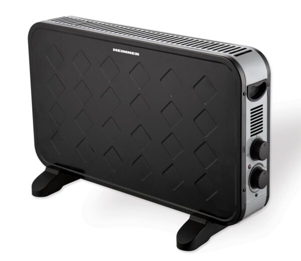 CONVECTOR HEINNER HCVH-Y2000TBK, Putere 2000W, Termostat ajustabil, Ventilator Turbo, Protectie supraincalzire, Indicator luminos, Negru