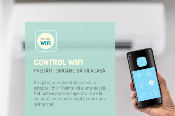 APARAT DE AER CONDITIONAT FRAM ACF-HS18KITWIFI++, Clasa A++, 18000BTU, Kit instalare inclus 3m, Control WIFI, Functie iFeel, Alb - imagine 10
