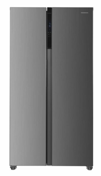 SIDE BY SIDE HEINNER HSBS-H442NFXE++, Clasa E, 436L, No Frost, Display, Functie Smart, H 177cm, Aspect inox