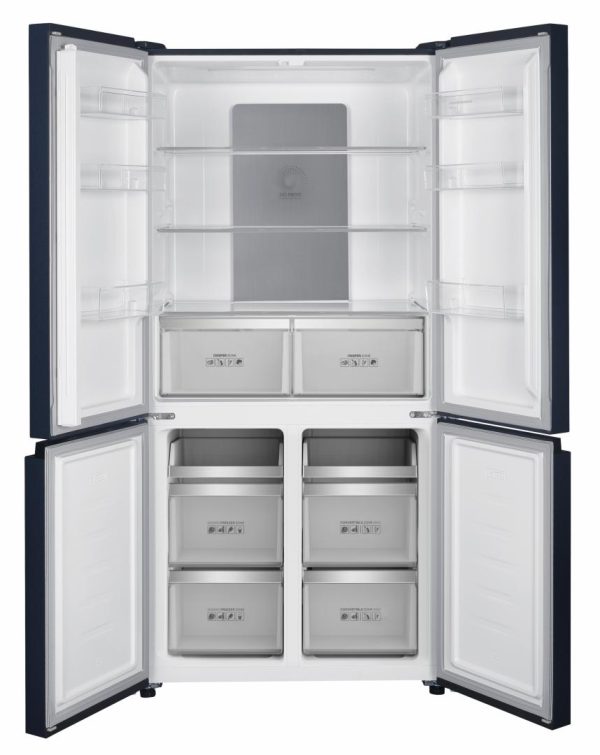 SIDE BY SIDE MULTI-DOOR HEINNER HSBS-HM600MDNFDXE++, Clasa E, No Frost, Capacitate 600L, Display touch, Compartiment convertibil frigider/congelator, Super Freezing, Inox antracit - imagine 2
