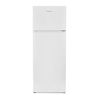 FRIGIDER CU DOUA USI HEINNER HF-V212E++, Clasa E, 212L, Less Frost, Control mecanic, Iluminare LED, H 145cm, Alb