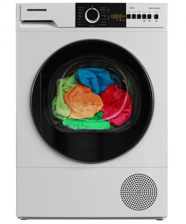 USCATOR DE RUFE CU POMPA DE CALDURA HEINNER HHPD-V10T2CHA++, Clasa A++, 10Kg, 15 programe, Display LED, Alb - imagine 3