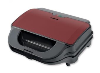 SANDWICH MAKER HEINNER SM-2H900BKS, 900W, placi XL, 2 placi detasabile antiadezive: waffle, grill, Negru/Rosu
