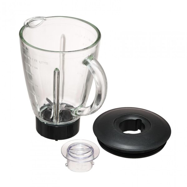 BLENDER DE MASA HEINNER HBL-550S, Putere 550W, Capacitate bol 1.5L, 2 viteze + functie Pulse, Negru/Argintiu - imagine 4