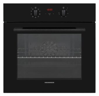 CUPTOR INCORPORABIL HEINNER HBO-V659GCDRC-GBK, Clasa A, 69L, 9 functii, Multifunctional, Grill, Ventilatie, Timer, Display touch, Perete catalitic, Sticla neagra