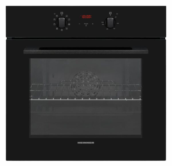 CUPTOR INCORPORABIL HEINNER HBO-V659GCDRC-GBK, Clasa A, 69L, 9 functii, Multifunctional, Grill, Ventilatie, Timer, Display touch, Perete catalitic, Sticla neagra
