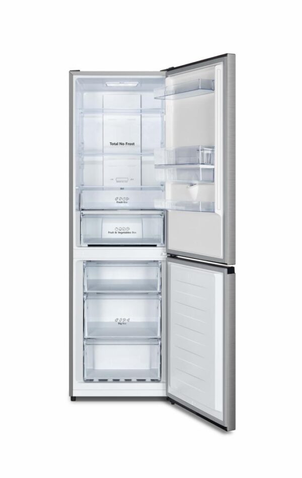 COMBINA FRIGORIFICA HEINNER HCNF-HS304XWDE++, Clasa E, 304L, No Frost, Multi Air Flow, Control electronic, Dozator apa, H 186cm, Aspect inox - imagine 2