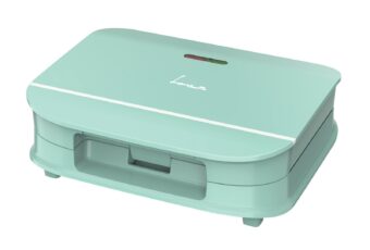SANDWICH MAKER FRAM FSM-700GR, Putere 700W, capacitate 2 sandwich-uri, Placi fixe cu invelis antiaderent, Design depozitare verticala, Verde